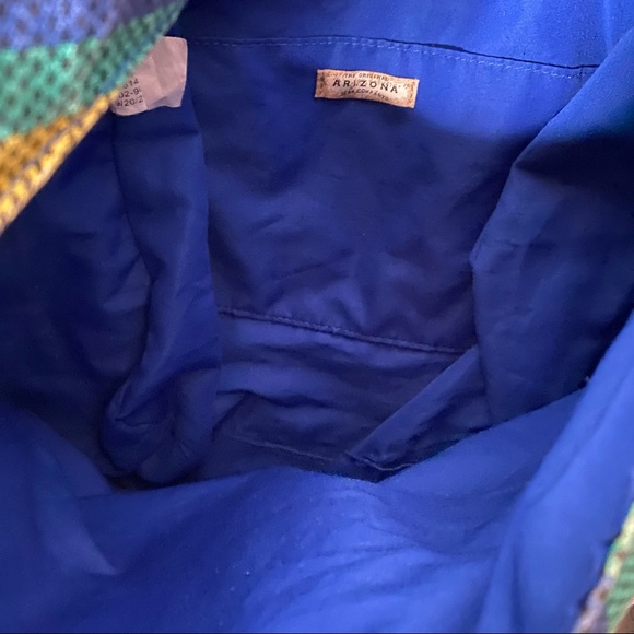 The Original Arizona Company Blue Stripe Printed Hang Crossbody Purse Bag - EUC - Picture 9 of 11